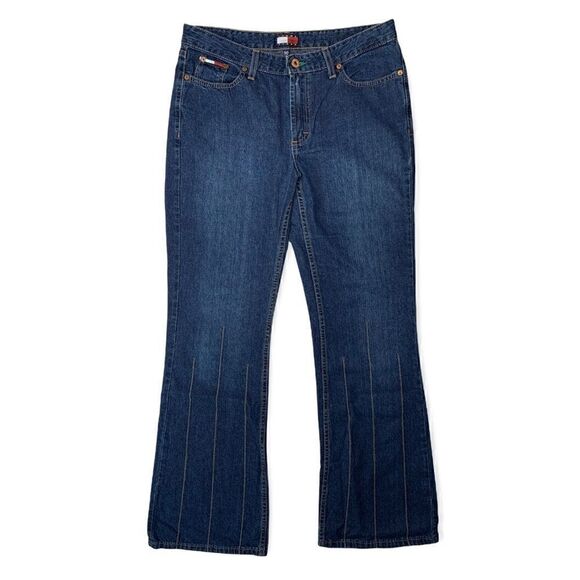 Tommy Hilfiger Denim - Tommy Hilfiger women’s  Pintuck Flare Jeans Size 30